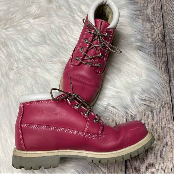 magenta timberlands
